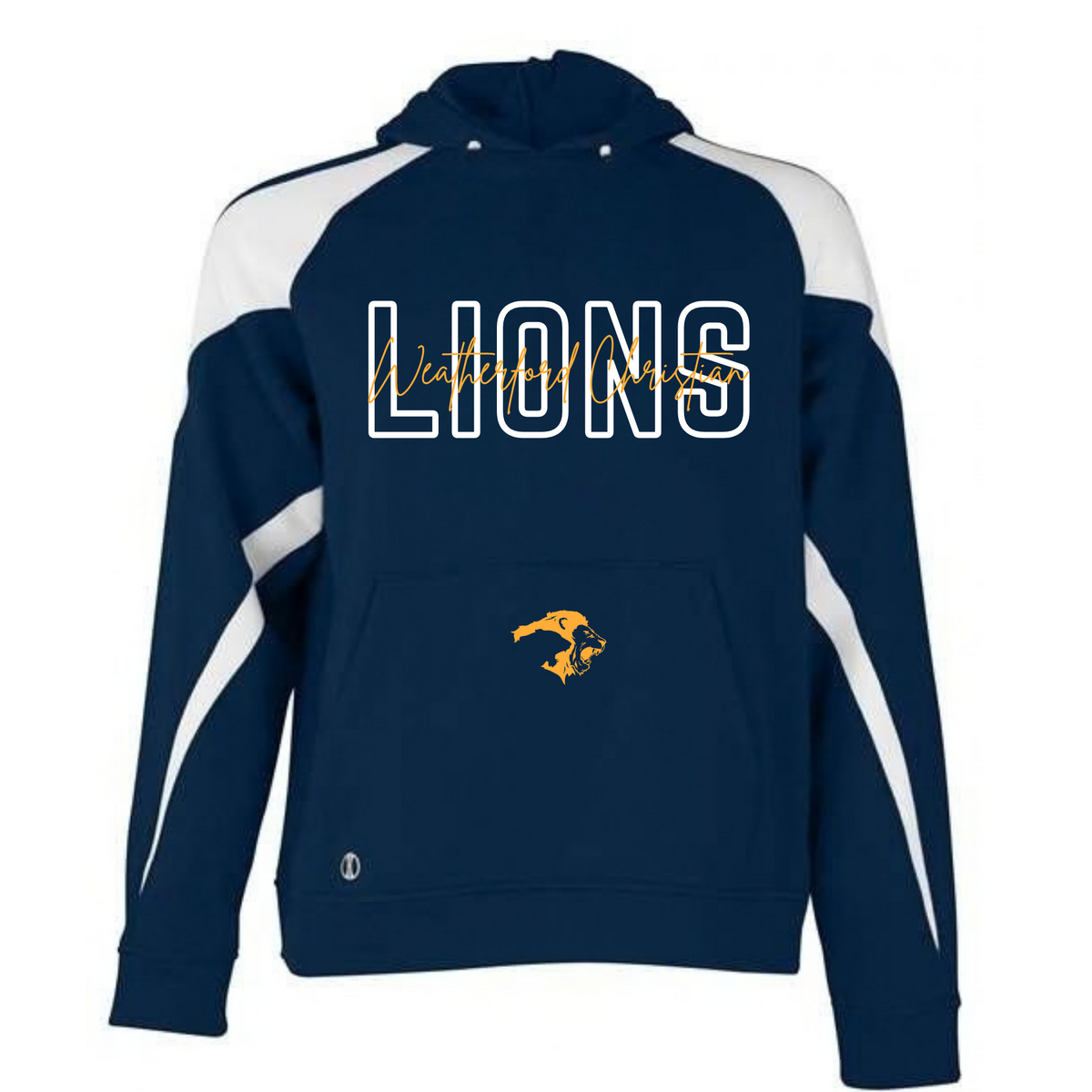YOUTH NAVY AND WHITE HOODIE