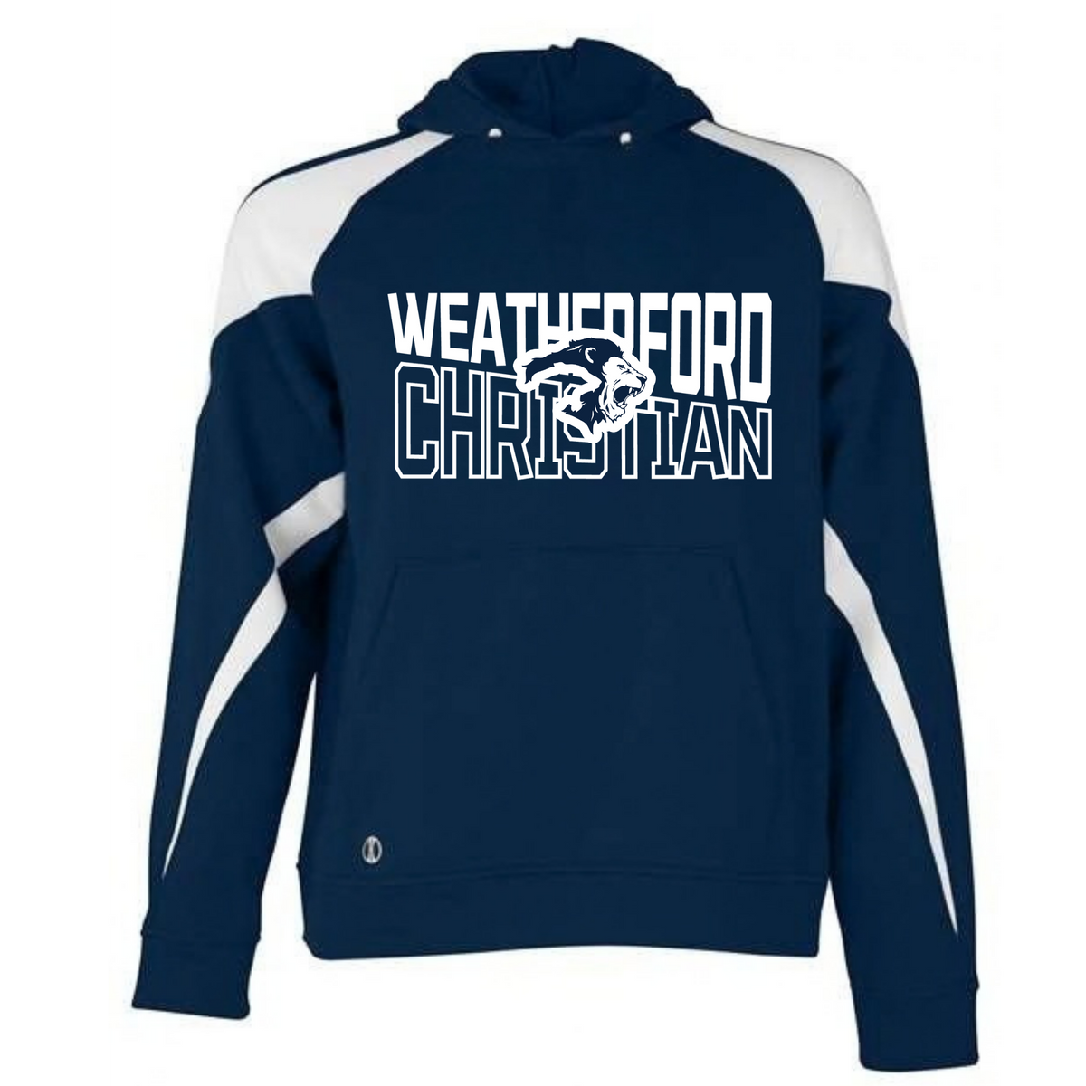 YOUTH AND ADULT NAVY AND WHITE HOODIE