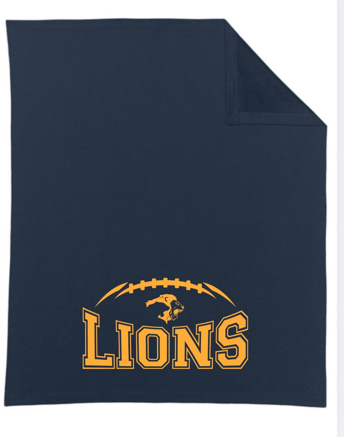 LIONS FOOTBALL FLEECE STADIUM BLANKET
