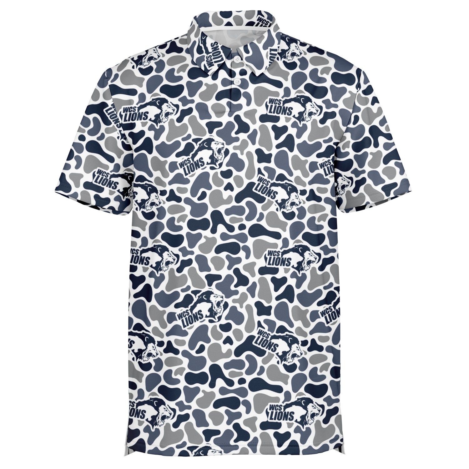 ADULT CUSTOM WCS CAMO BUTTON UP SHIRT