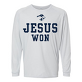 YOUTH AND ADULT LONG SLEEVE JESUS WON TEE