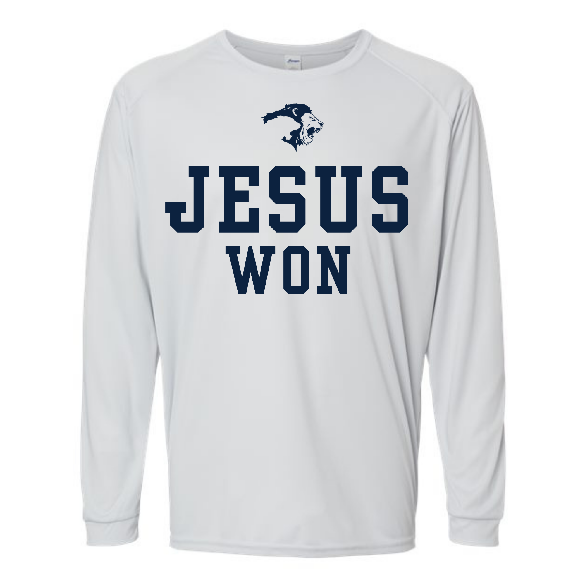 YOUTH AND ADULT LONG SLEEVE JESUS WON TEE