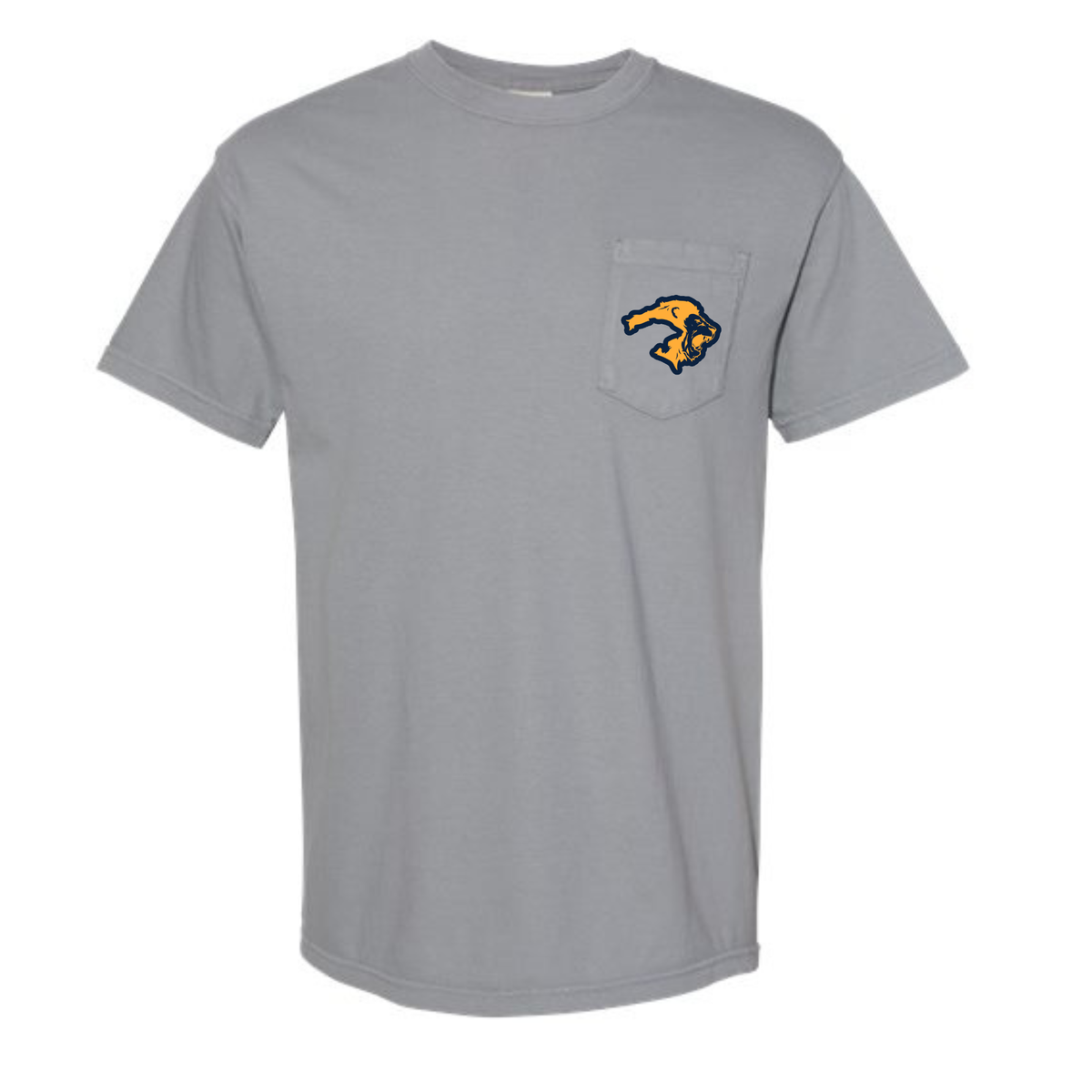 GREY POCKET ON FRIDAYS WE WEAR NAVY TEE